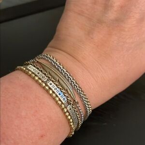 Lucky Brand Gold and Silver Layered Bracelet